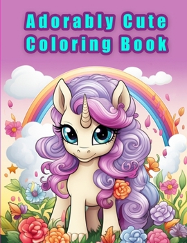 Paperback Adorably Cute Coloring Book