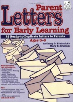 Paperback Parent Letters for Early Learning Book