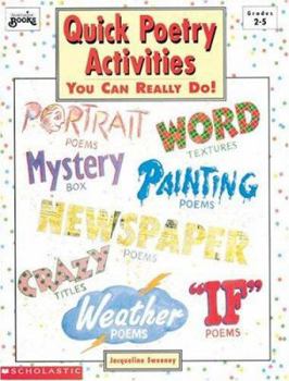 Paperback Quick Poetry Activities: You Can Really Do! Book