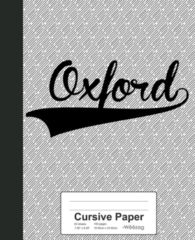 Paperback Cursive Paper: OXFORD Notebook Book