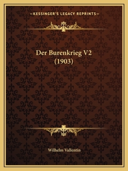 Paperback Der Burenkrieg V2 (1903) [German] Book