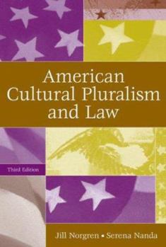 Paperback American Cultural Pluralism and Law Book