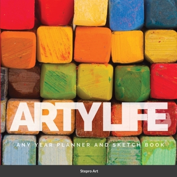 Paperback Arty Life: Any Year Planner and Sketch Book