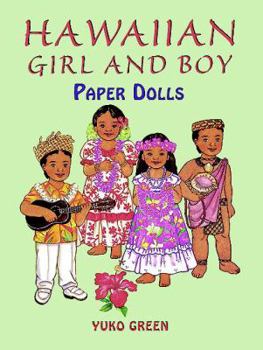 Paperback Hawaiian Girl and Boy Paper Dolls Book