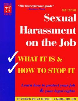 Paperback Sexual Harassment on the Job: What It Is & How to Stop It. Book