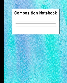 Composition Notebook: Blues Pastel