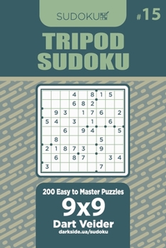 Paperback Tripod Sudoku - 200 Easy to Master Puzzles 9x9 (Volume 15) Book