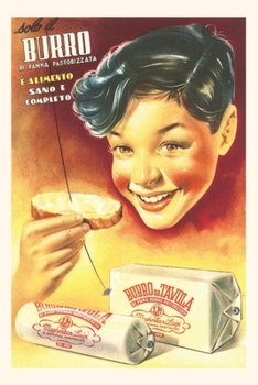 Paperback Vintage Journal Italian Butter Ad Book