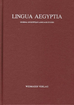 Hardcover Lingua Aegyptia 28 (2020) [French] Book