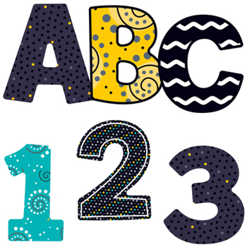 Misc. Supplies Black, White & Bold EZ Letters Book