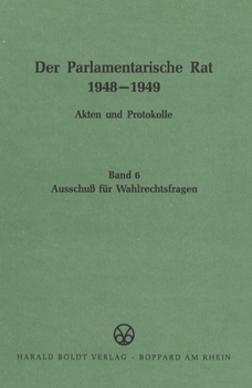 Hardcover Ausschuß Für Wahlrechtsfragen [German] Book