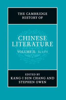 Hardcover The Cambridge History of Chinese Literature Book