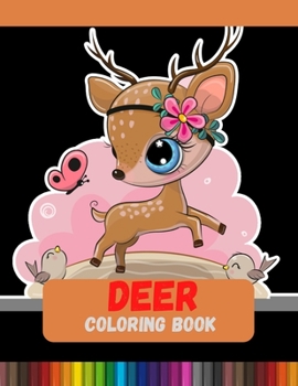 Paperback Deer Coloring Book: Adult Wildlife and Nature Coloring Book