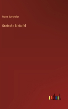 Hardcover Oskische Bleitafel [German] Book