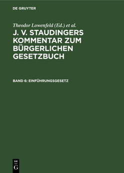 Hardcover Einführungsgesetz [German] Book