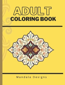 Paperback Adult Coloring Book: Mandala Design Book