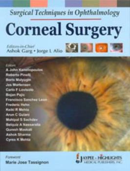 Hardcover Surgical Techniques in Ophthalmology: Corneal Surgery Book