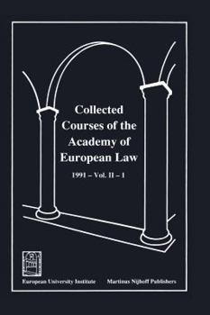 Hardcover Collected Courses of the Academy of European Law 1991 Vol. II - 1 Book