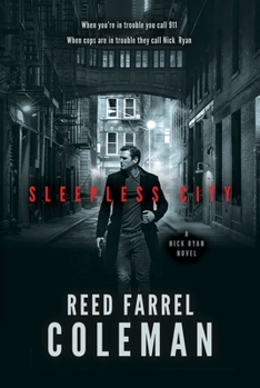 Hardcover Sleepless City: A Nick Ryan Novel [Large Print] Book