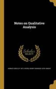 Hardcover Notes on Qualitative Analysis Book