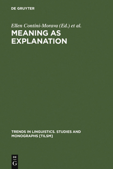Hardcover Meaning as Explanation Book