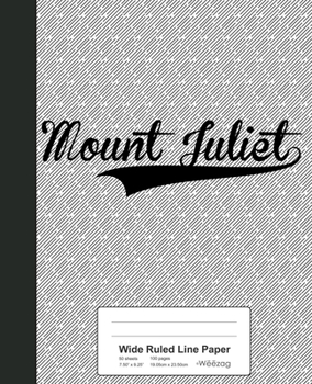 Paperback Wide Ruled Line Paper: MOUNT JULIET Notebook Book