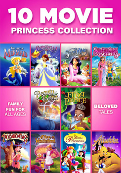 DVD 10 Movie Princess Collection Book