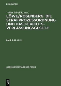 Hardcover §§ 48-93 (Großkommentare der Praxis) (German Edition) [German] Book