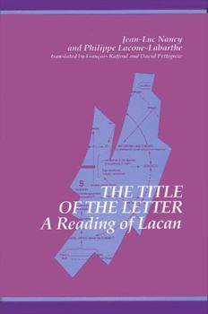 Hardcover The Title of the Letter: A Reading of Lacan Book