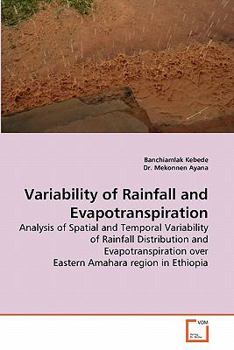 Paperback Variability of Rainfall and Evapotranspiration Book