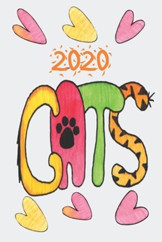 2020: Cat Diary, Planner, Organiser  - Week Per View - Gift for Cat Lover