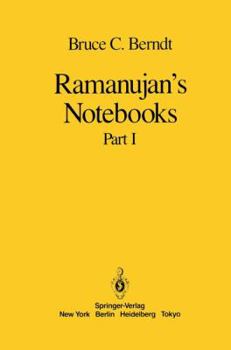 Hardcover Ramanujan's Notebooks: Part I Book