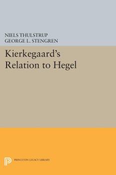 Paperback Kierkegaard's Relation to Hegel Book