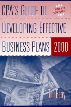Paperback CPA's Guide to Developing Effective Business Plans 2000 [With CDROM] Book