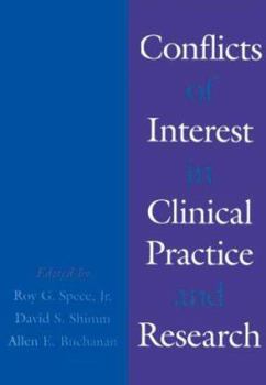 Hardcover Conflicts of Interest in Clinical Practice and Research Book