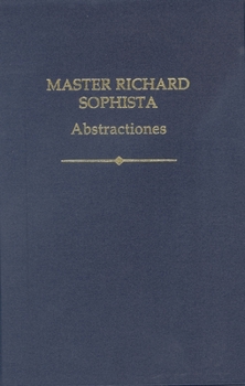 Hardcover Master Richard Sophista: Abstractiones Book
