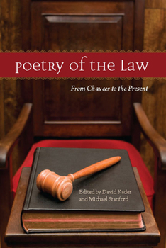 Paperback Poetry of the Law: From Chaucer to the Present Book