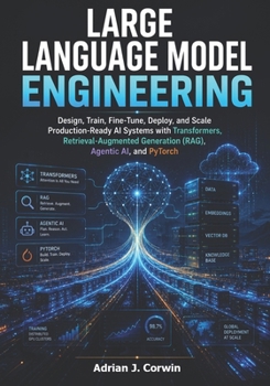 Paperback Large Language Model Engineering: Design, Train, Fine-Tune, Deploy, and Scale Production-Ready AI Systems with Transformers, Retrieval-Augmented Gener Book