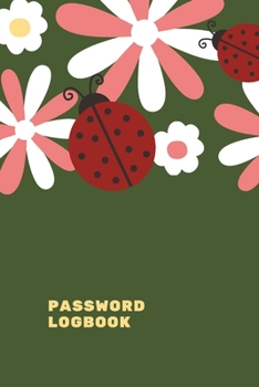 Password Logbook: Ladybug Internet Password Keeper With Alphabetical Tabs | Handy Size 6 x 9 inches (vol. 2)