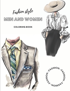 Paperback Fashion style Men and Women coloring book