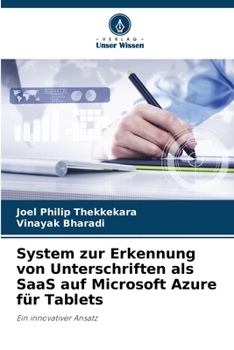 Paperback System zur Erkennung von Unterschriften als SaaS auf Microsoft Azure für Tablets [German] Book
