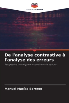 Paperback De l'analyse contrastive à l'analyse des erreurs [French] Book