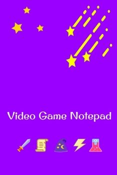 Paperback Video Game Notepad Book