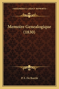 Paperback Memoire Genealogique (1830) [French] Book