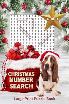 Christmas Number Search 4 Digit: Large Print Puzzle Book