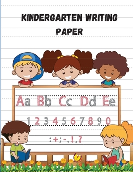 Paperback Kindergarten writing paper Book