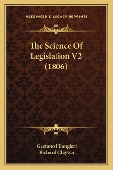 Paperback The Science Of Legislation V2 (1806) Book