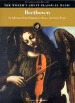 Paperback Beethoven - Easy to Intermediate Piano Solo: 53 Selections from Symphonies, Masses and Piano Works Book