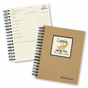 Office Product Write it Down series by Journals Unlimited, Guided Journal, Camping, The Camper's Journal, Full-size 7.5"x 9", Kraft Hard Cover, Made in USA Book