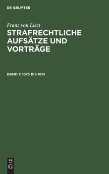 Hardcover 1875 Bis 1891 [German] Book